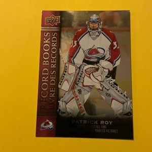 2023 UPPER DECK TIM HORTONS RECORD BOOKS HOCKEY CARD PATRICK ROY
